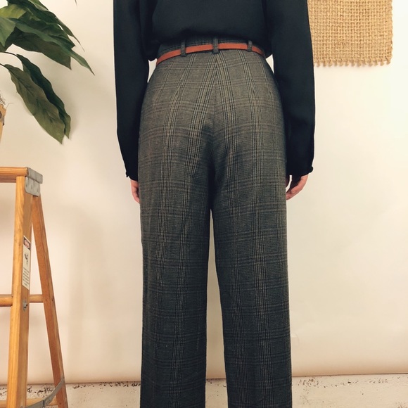 Forest Plaid Wool Trouser - Picture 6 of 7